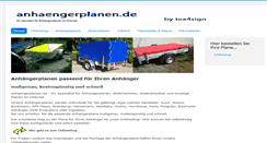 Desktop Screenshot of anhaengerplanen.de